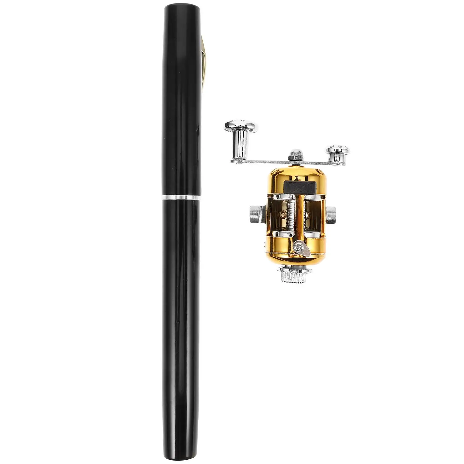 

Aluminum Alloy Pen Style Fishing Rod Mini Portable Pocket Telescopic Winter Angling Supplies Reliable Performance Precise Handle