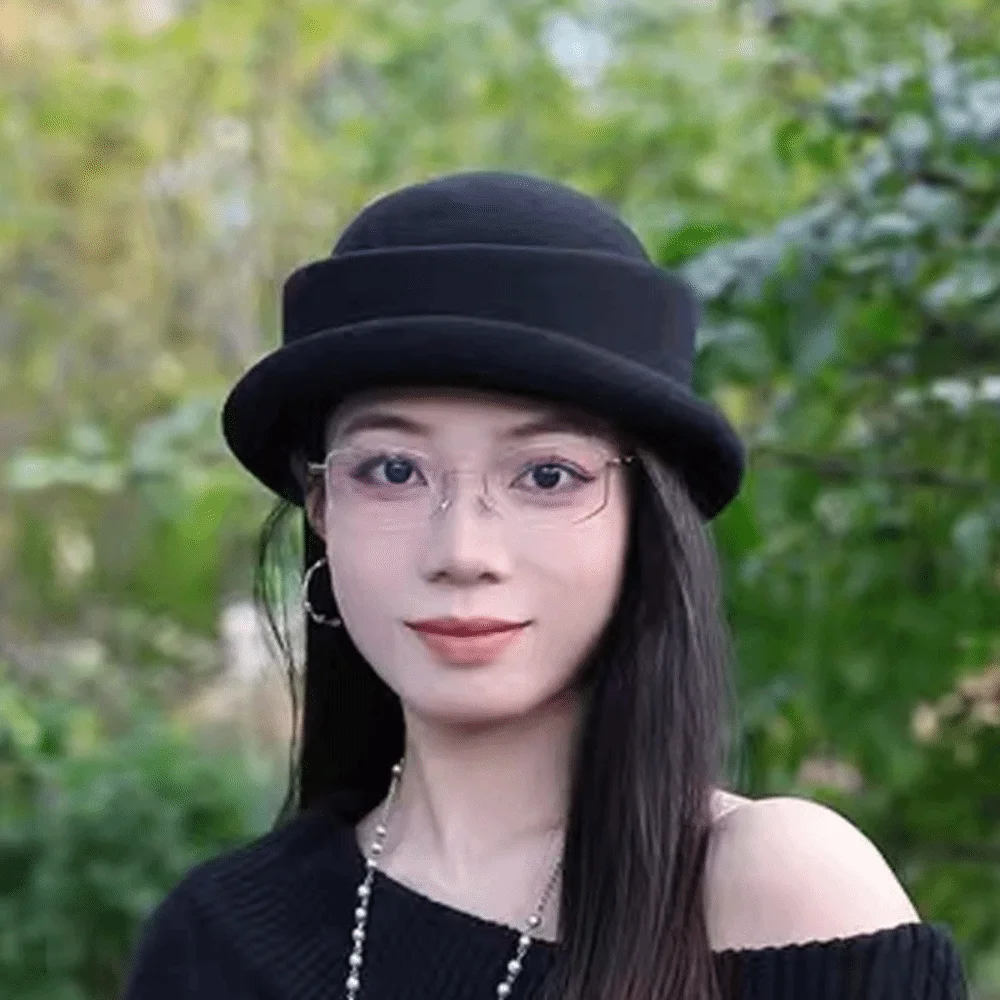 Elegant Vintage Looking Woolen Rolled Edge Cap Versatile Solid Color British Top Hat Beret Warmer Woolen Formal Hat Banquet