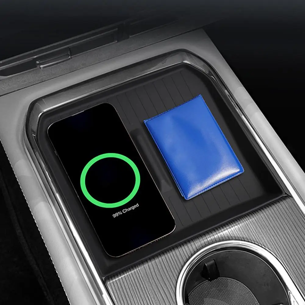 شحن لاسلكي بطانة حماية من السيليكون لمازدا EZ-6 6e 2025 التحكم المركزي مسند الذراع صندوق تخزين صينية تستيفها الملحقات