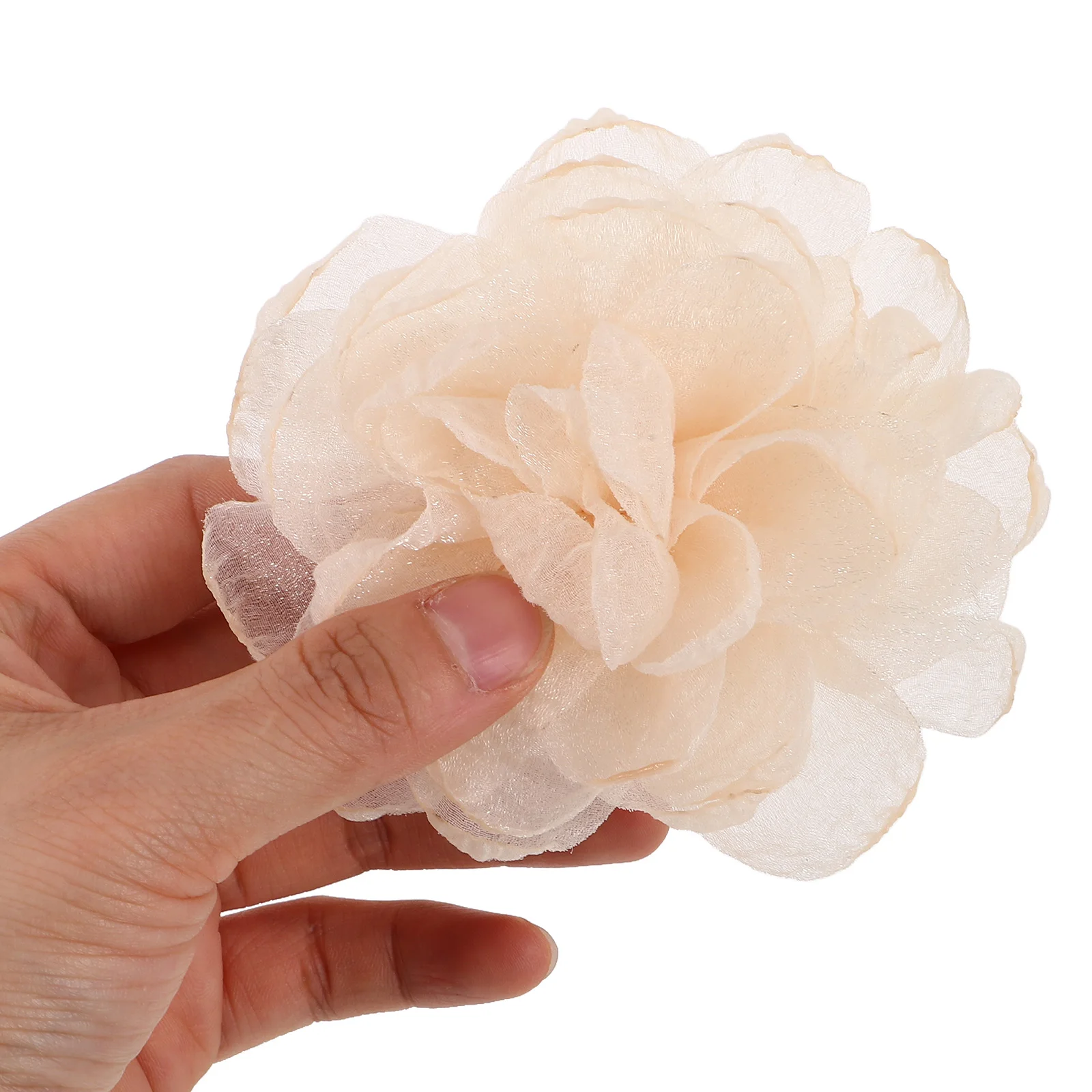 

2 Pcs Detachable High Heels Shoe Flower Bride Cloth Decoration Charms for Dress Shoes
