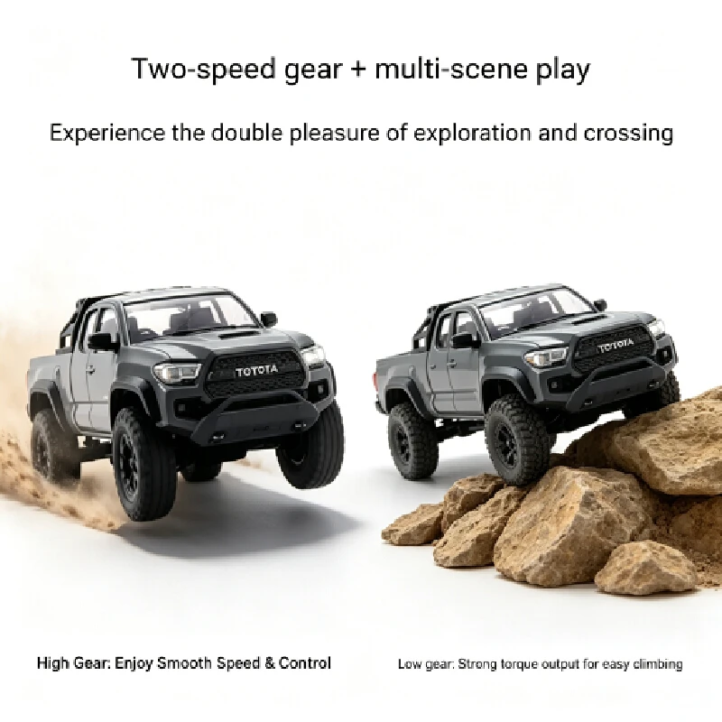 1:24 Rc Remote Control Car 4wd Off Road Crawler Mini Pickup Truck Model Toy Gift For Boys Kids Birthday