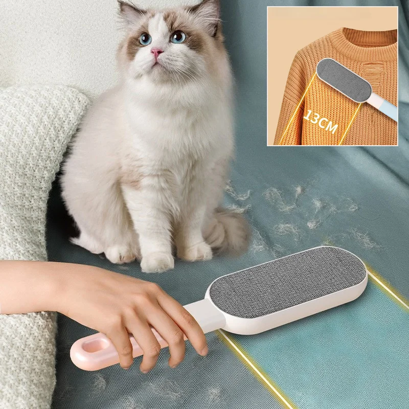 Multifunctional Pet Hair Remover Brush Long Handle Sofa Cleaning Brush Pet Fur Cleaning Tool Manual Cat Dog Hair Remover Brush