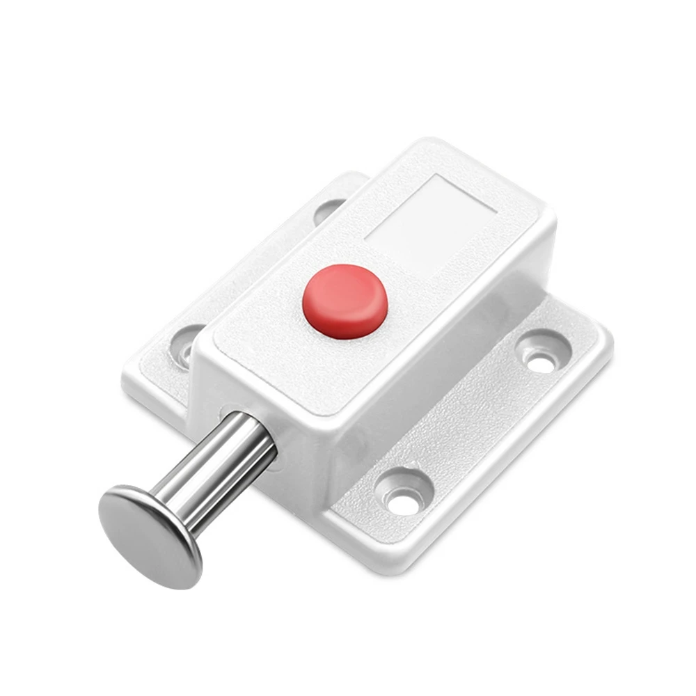 Plastic covered latch cabinet door and window open mounted automatic spring latch furniture hardware uncovered latch
