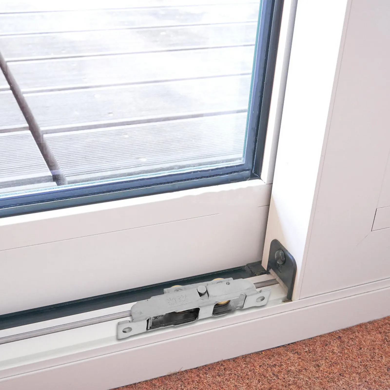 

2 шт. роликовые колесики для раздвижных окон, бесшумные металлические ролики для замены направляющих раздвижных дверей, универсальный комплект колесных роликов для дверей