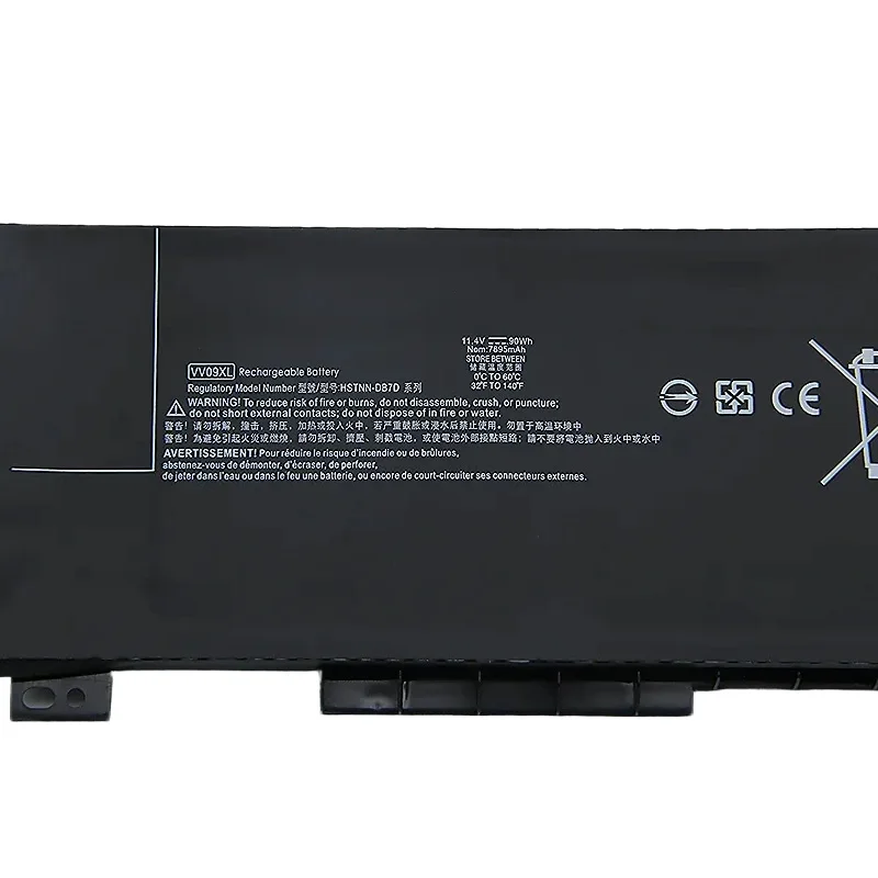 แบตเตอรี่แล็ปท็อป VV09XL ใหม่สำหรับ HP รุ่น ZBOOK 15 G3 G4 HSTNN-DB7D HSTNN-C87C 808398-2C2 808398-2C1 808452-005 90WH 11.4V