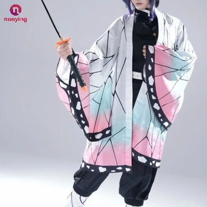 Costume da Cosplay di Farfalla Ninja Insetto, Abito Femminile da Cacciatore di Fantasmi con Parrucca e Spada, Abbigliamento per Spettacoli di Halloween per Bambini e Adulti