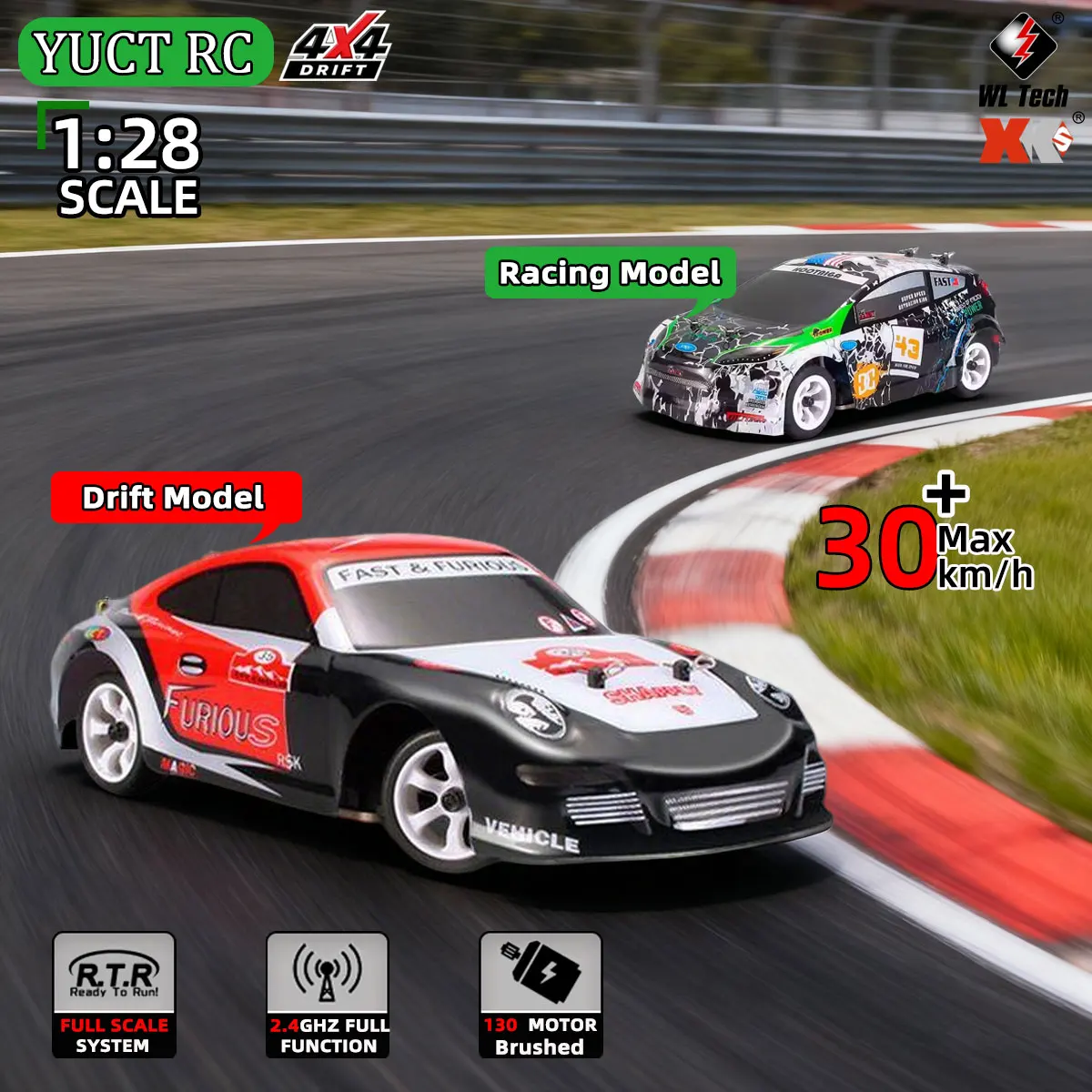 

WLtoys K969 1:28 Мини-гоночный автомобиль 4WD RC Высокоскоростной внедорожный 2,4G Дистанционное управление Дрифт Игрушки Автомобиль из сплава для детей Рождественский подарок