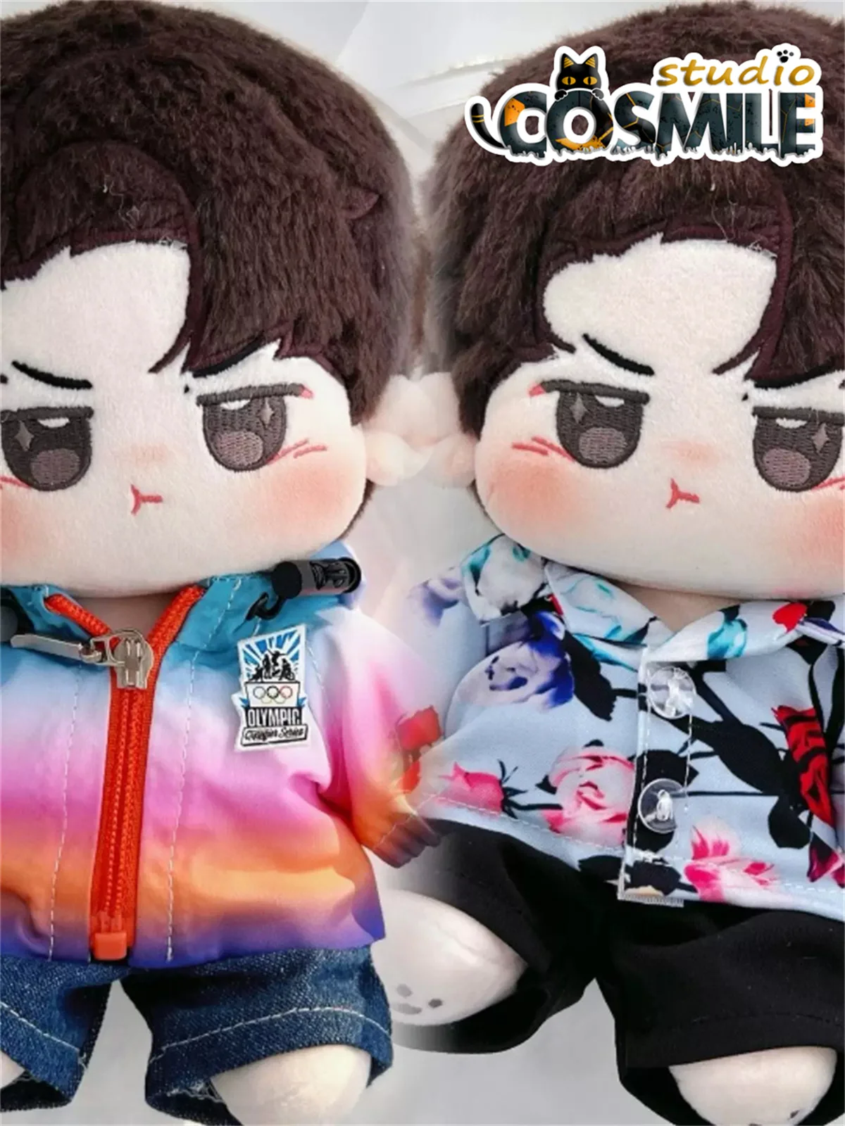 The Untamed Wang Yibo WEB Xiao Zhan Sportswear Shirt Fashion Costume Plush 20cm Doll Doll's Clothes Dolls Accessories GG