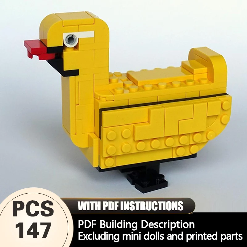

Creators Animal Series Model MOC Building Bricks Yellow Duck Modular Technology Gifts Holiday Assemble Children Toys Suit