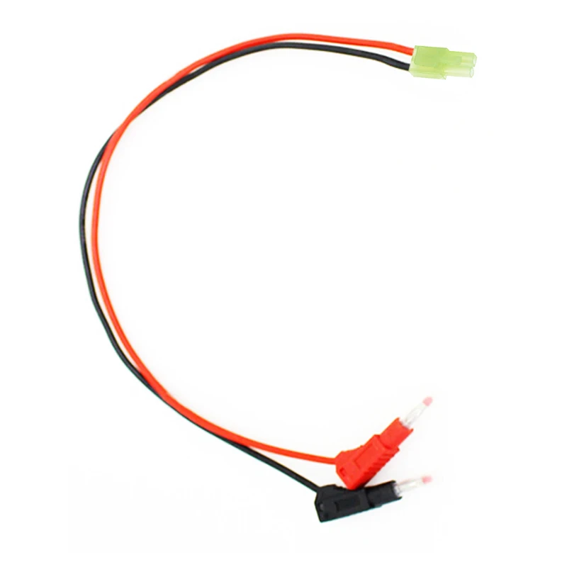 Wtyczka Mini Tamiya Męski kabel ładujący RC Przewód do 4,0 mm Pozłacane, sztaplowane, ekranowane złącze wtykowe bananowe 18AWG 30 cm