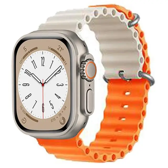 Ocean Strap für Apple Watch Armband Ultra 3 2 49mm 44mm 40mm 45mm 41mm 46mm Silikon Correa Armband iWatch Series 7 6 SE 8 9 10 11