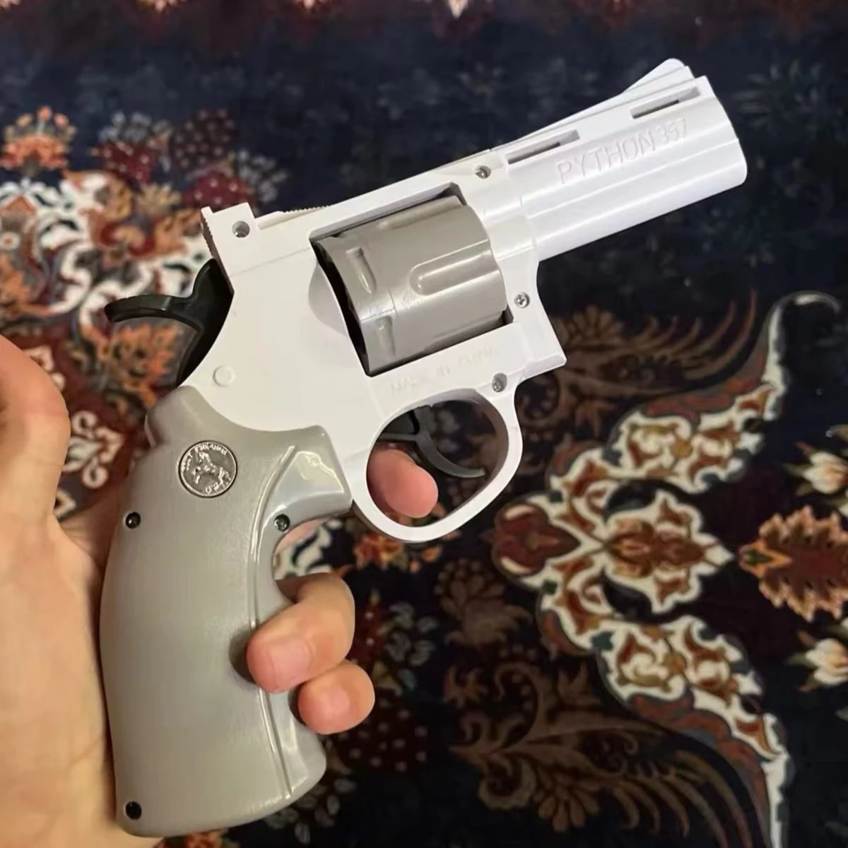 ZP5 357 리볼버 연속 발사 권총 런처 소프트 다트 총알 장난감 총 CS 야외 게임 어린이 성인 생일 선물