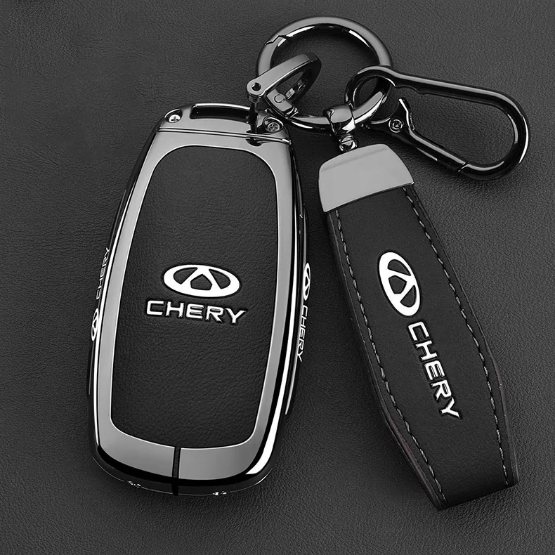 Zinklegierung Autoschlüssel-Hülle für Chery Tiggo 7 Pro 8 9 2025 2026 Schlüsselanhänger Fernbedienung Abdeckung Tasche Gehäuse Ringhalter Zubehör – Detail 3