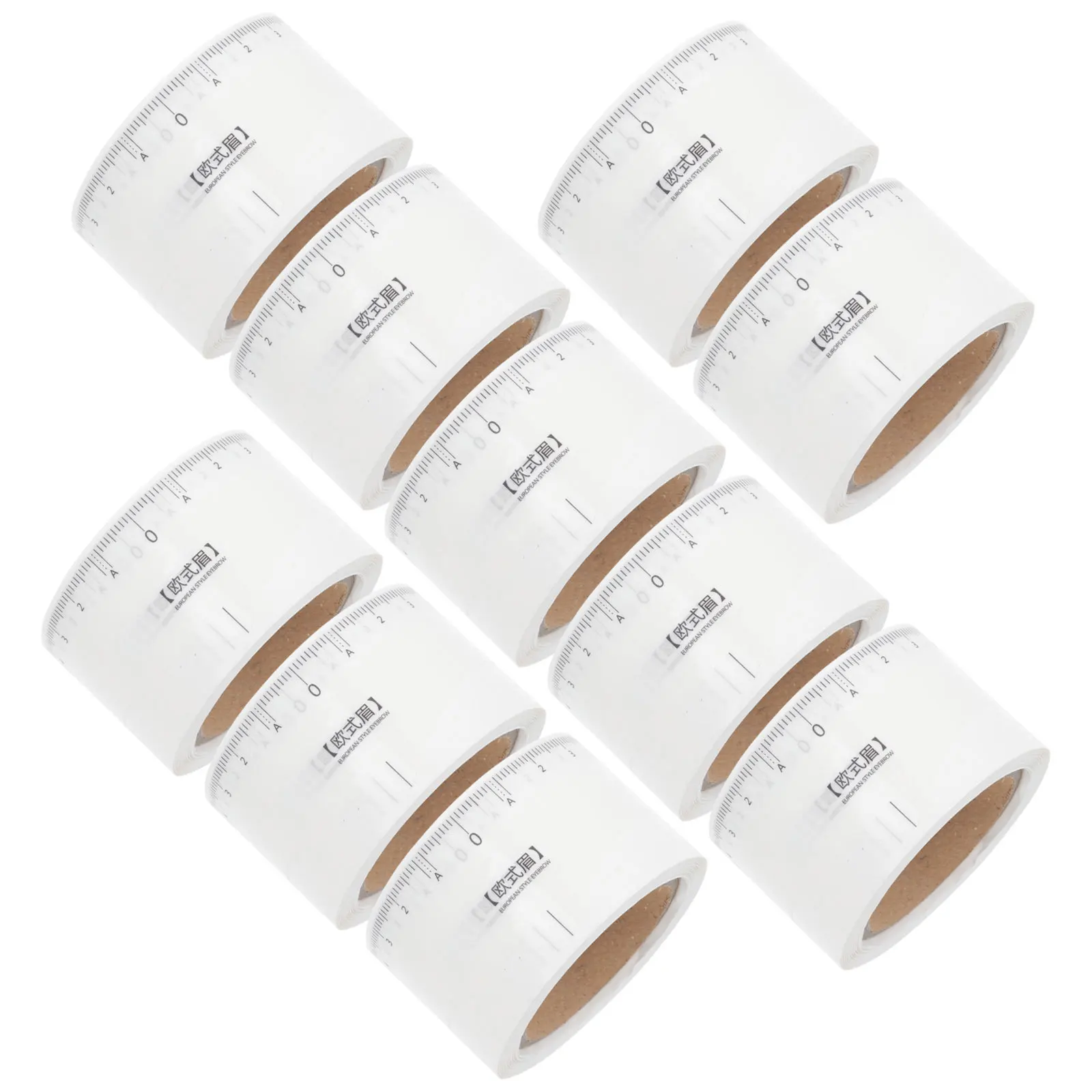 50 個の眉毛シェイパー測定定規プレミアム素材位置決め眉毛マッパー対称描画ツール用