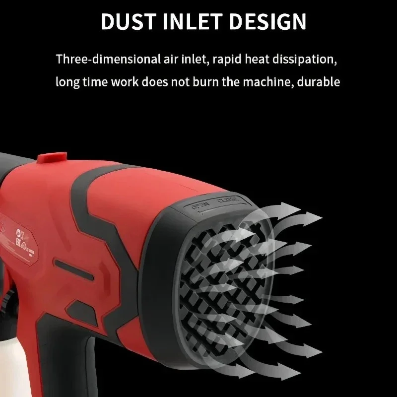 Serbatoio 800ML 39000 RPM Motore Brushless Auto Mobili Parete Auto Spruzzatore 600W Pistola A Spruzzo di Vernice Per Milwaukee 18V Batteria