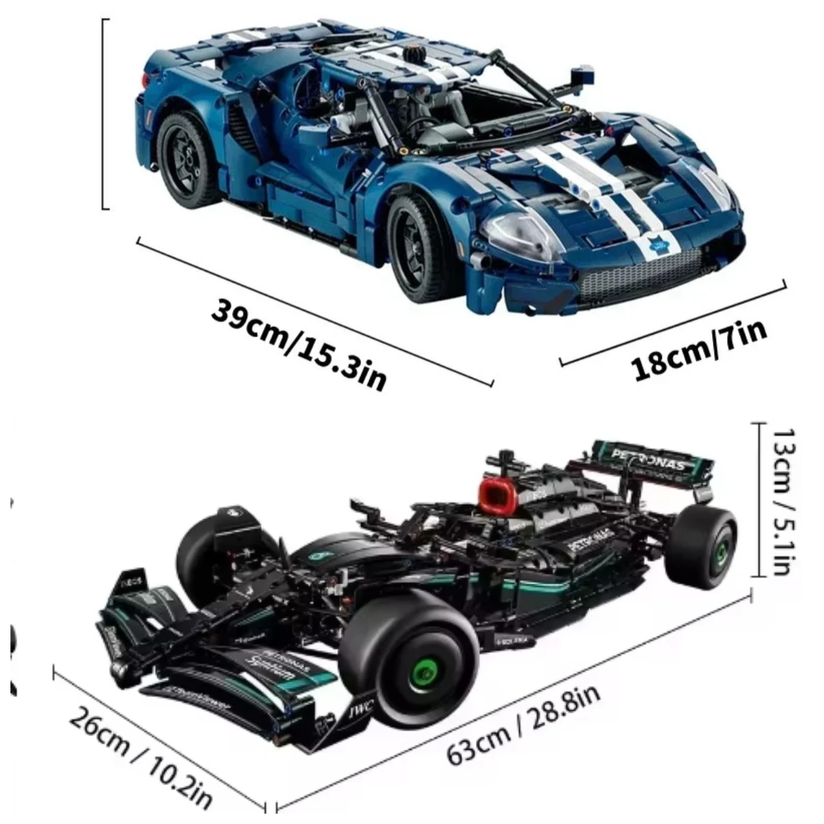 

Nova tecnologia MOC 1466PCS GT building block model 1:12 scale racing car assembly building block infantil