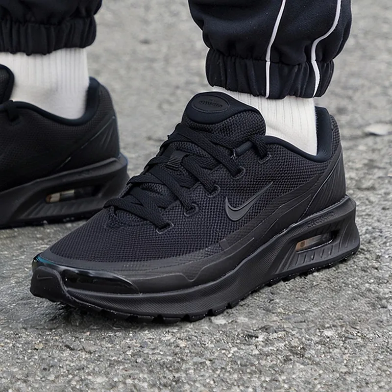 Nike Men's Air Max Casual Shoes IO9416‑002 Fabric Synthetic Upper Air Max Cushioning Waffle Outsole Fashion Sneakers