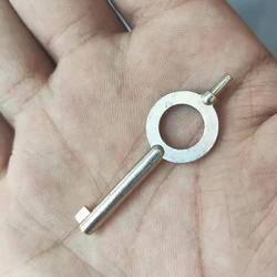 Aço inoxidável algema bloqueio Keychain, Universal plana chave em branco, estilo americano, especial