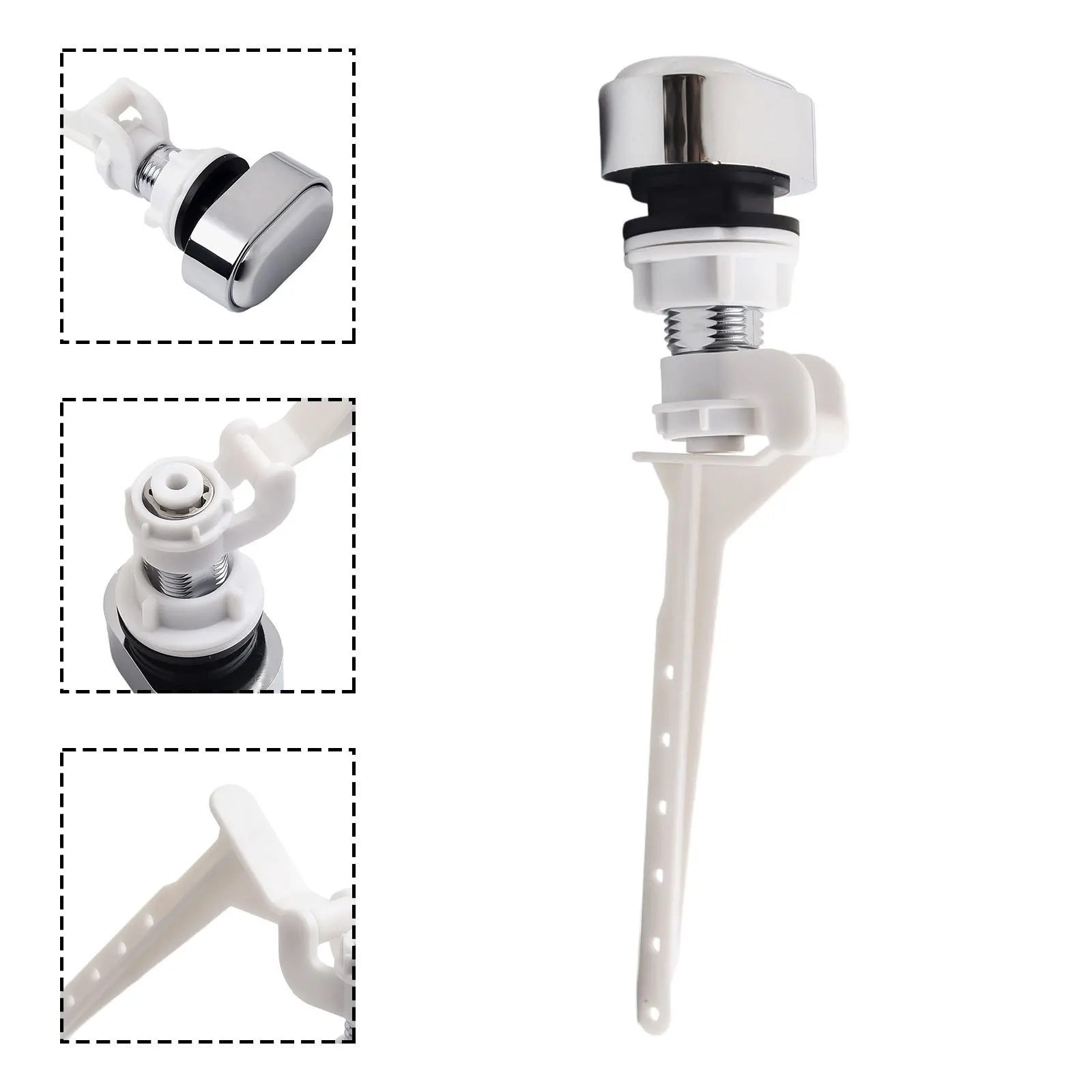 Side Mount tuas tangki Toilet Flush Lever paket Content solusi sempurna untuk Flushing praktis dan pilihan mewah