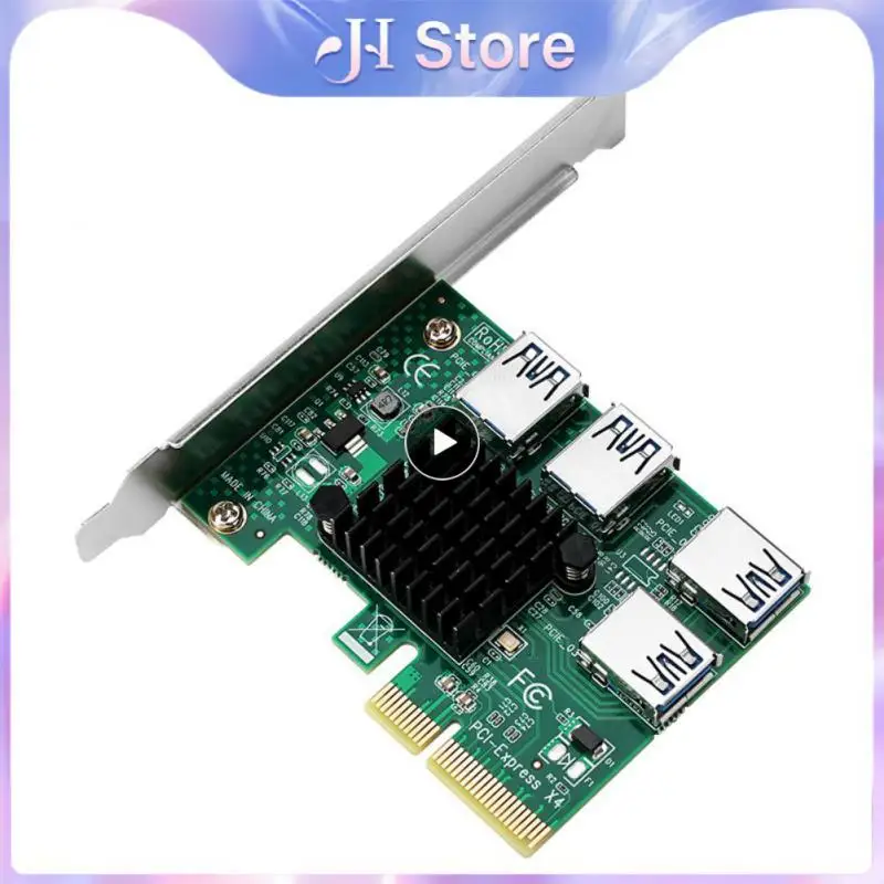 1x To 4x 16x Pcie 1 To 4 Extender Upgrade 1 Turni-express Pci-express Slot Multiplier Card Pci-e To Pci-e Adapter Pcie Converter