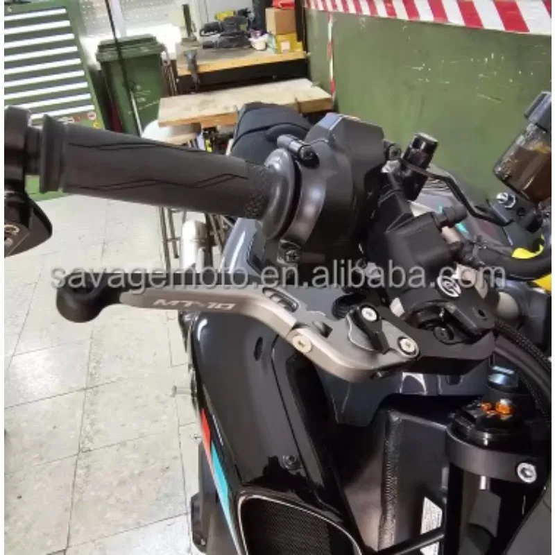 Motorcycle Adjustable Folding Brake Clutch Levers Handlebar Control Levers Kit for MT-10 MT-10 SP FZ-10 MT10 FZ10 MT 10！！
