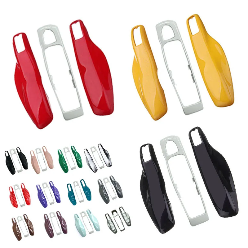 Mix Colors Car Smart Remote Key Case Covers Set For Porsche Panamera Spyder Carrera Macan Boxster Cayman Cayenne 911 970 981 991