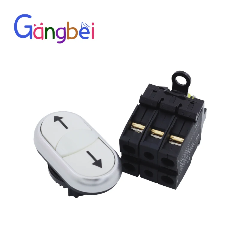 مفاتيح الضغط على زر المصباح، زر الضغط على السهم، زر الضغط المؤقت، 220 فولت، 2NO #3