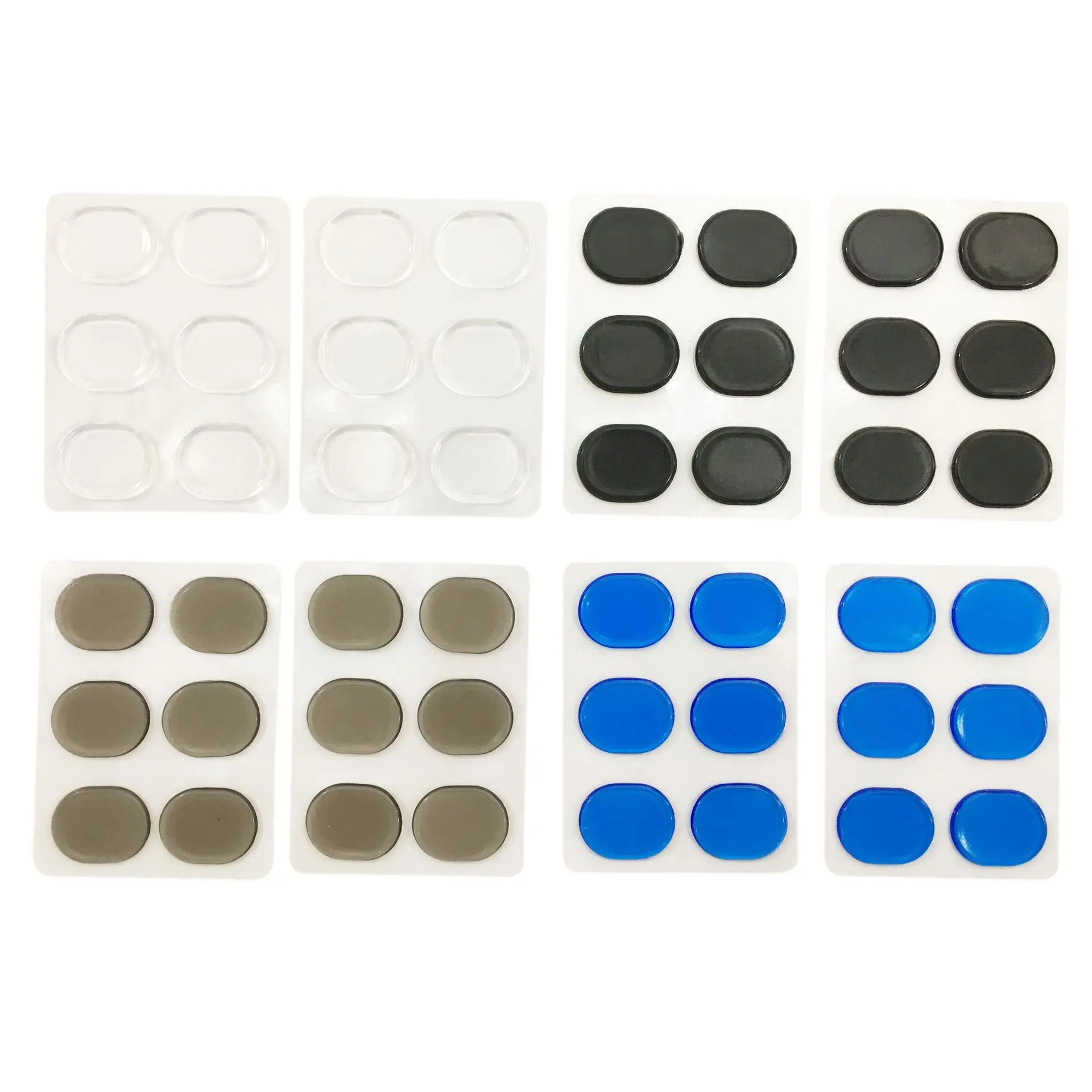 Silicone Drum Silencing Gel Pad, 4-Color Drum Mute Pad for Drum Sound Control, 48 Pcs