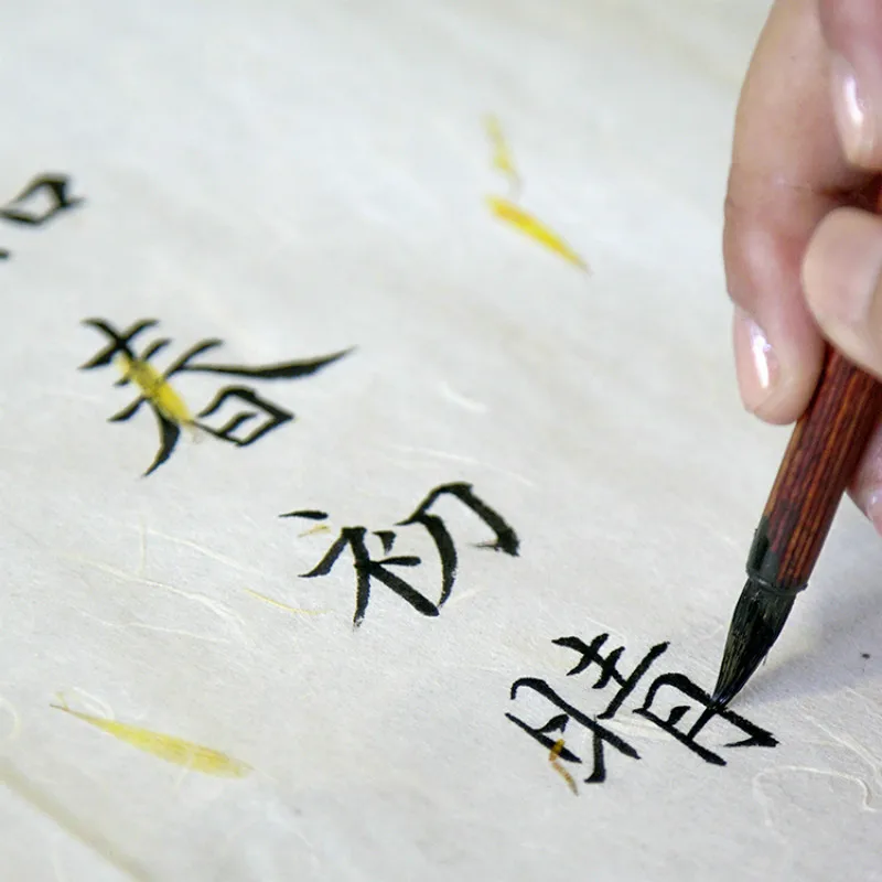 Flower Palnt Yunlong Long Fiber Xuan Paper Mulberry Paper Chinese Painting Calligraphy Half-Ripe Rice Paper Brush Writing Papier