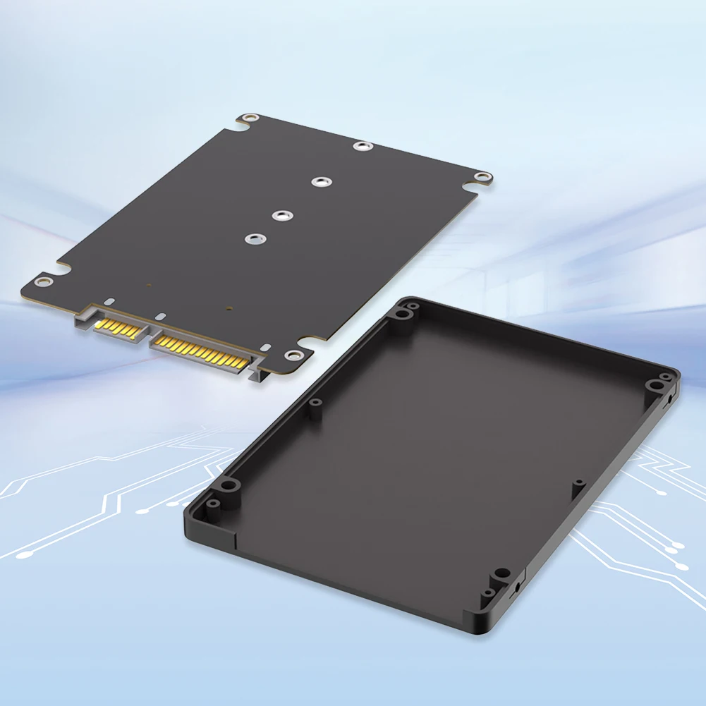 M.2 NGFF B مفتاح إلى 2.5 بوصة SATA SSD الضميمة 6Gbps القرص الصلب الضميمة M.2 SSD محول ل 2230 2242 2260 2280 M.2 SSD