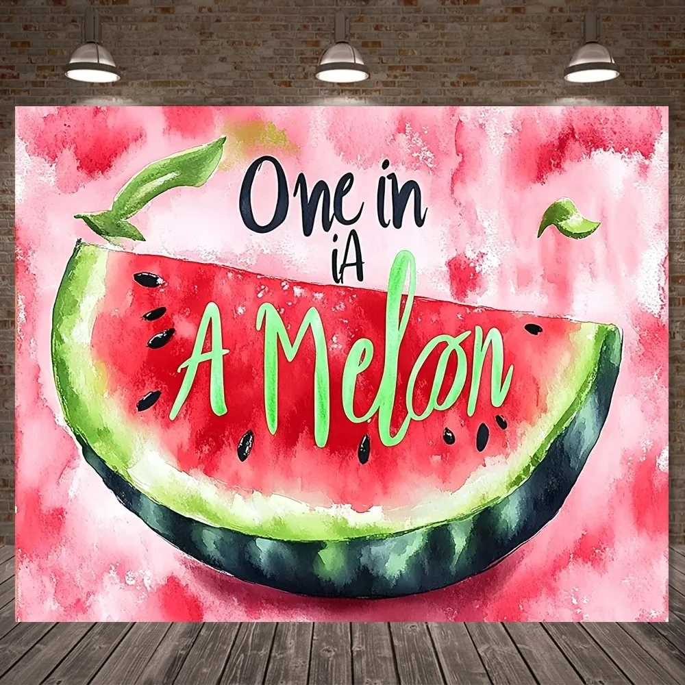 Fruit Watermelon Style Themed Banner Background Cloth, Children Birthday Parties, Holiday Party Decoration Photography Backdrop