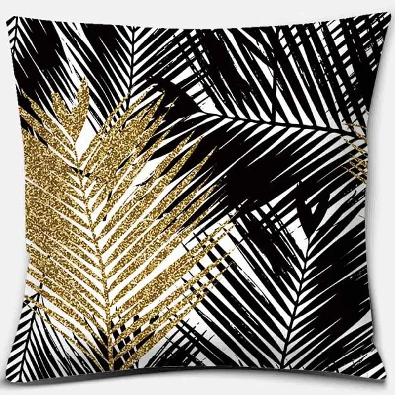 Black Geometric Printing Pillowcase Home Decoration Car Sofa Cushion Cover