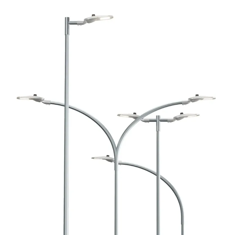 

High quality 15ft decorative garden light pole with 3 lights
