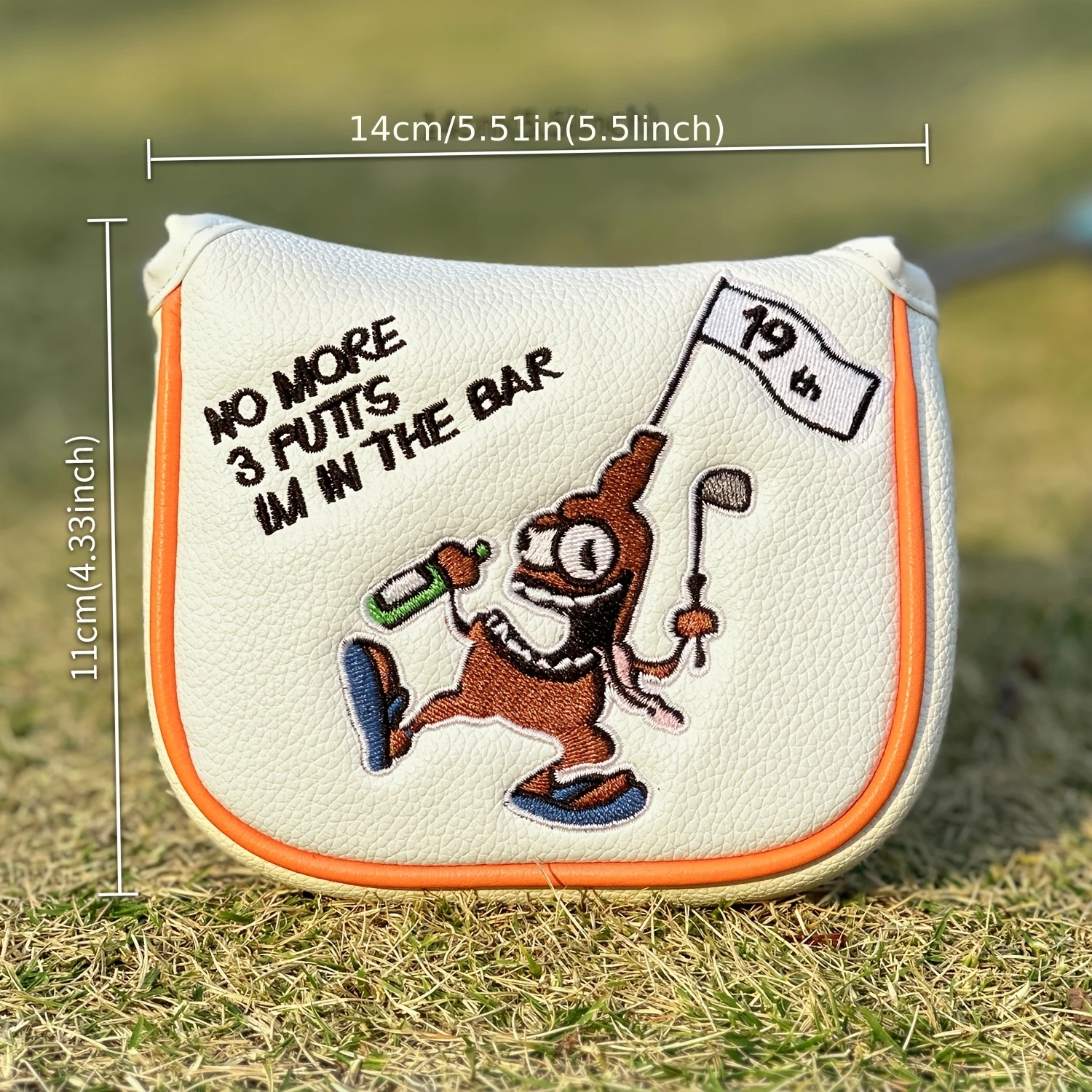 1pc Cartoon Pirate Pattern Golf Mallet Putter Cover, Square PU Golf Putter Cover with Soft Inner Lining, Fits Most Brand Putters image 6