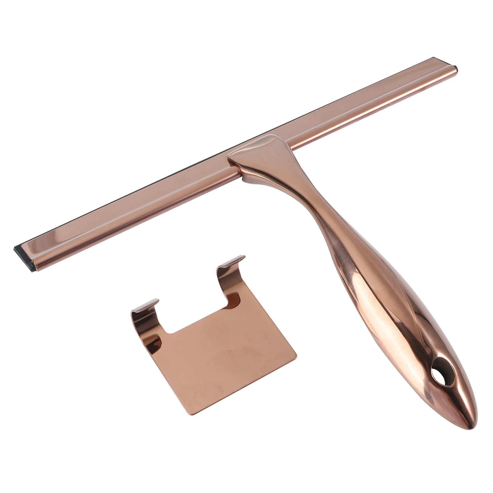 

Wipers Stainless Steel Glass Bronze Silicone Home Bathroom Scraper The Mirror Shower Squeegee All Purpose