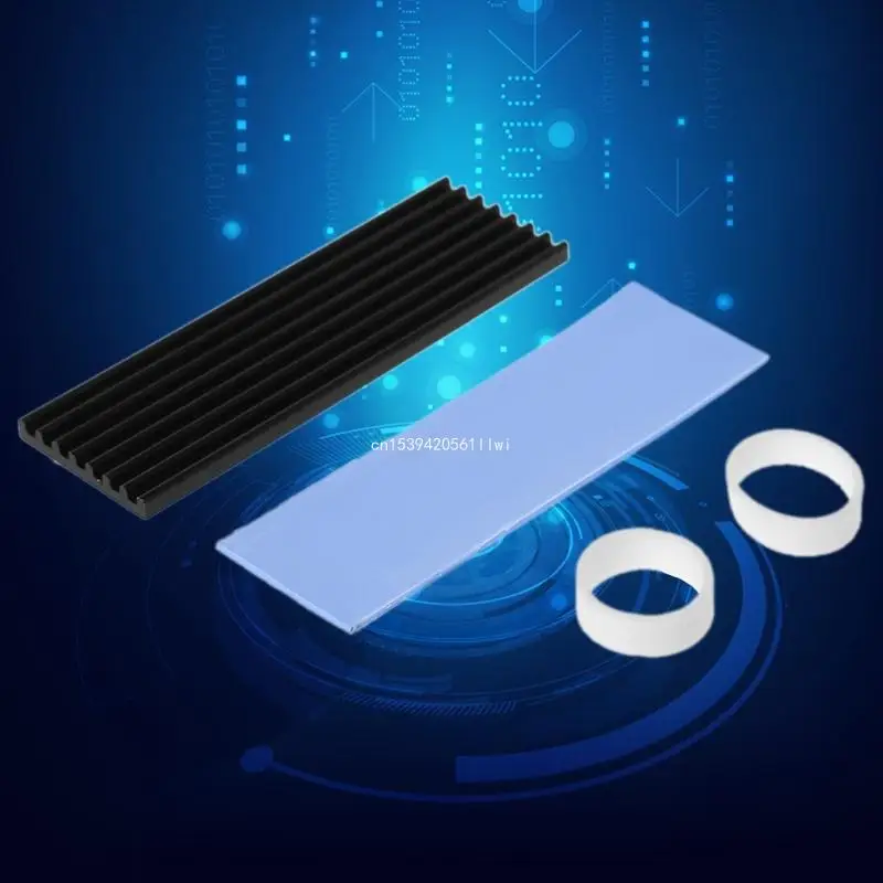2280 PCI-E NVME Радиатор для M.2 SSD Твердотельный жесткий диск Радиатор Алюминий 3 Прямая поставка