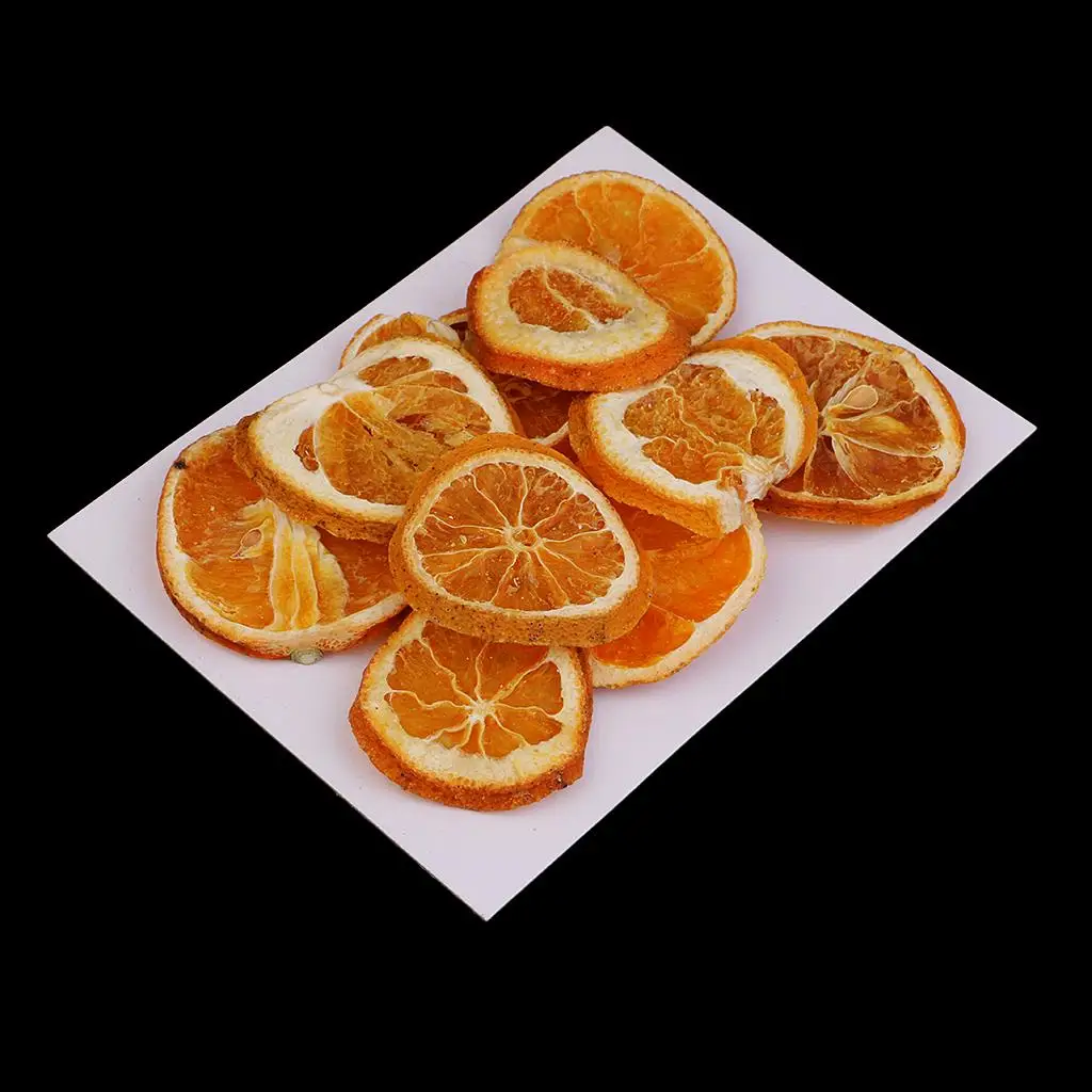 Gepresste Trockenfrüchte, Orangenscheiben für Heimdekoration, Kunstharz, Schmuck, Kunsthandwerk, 10 Stück