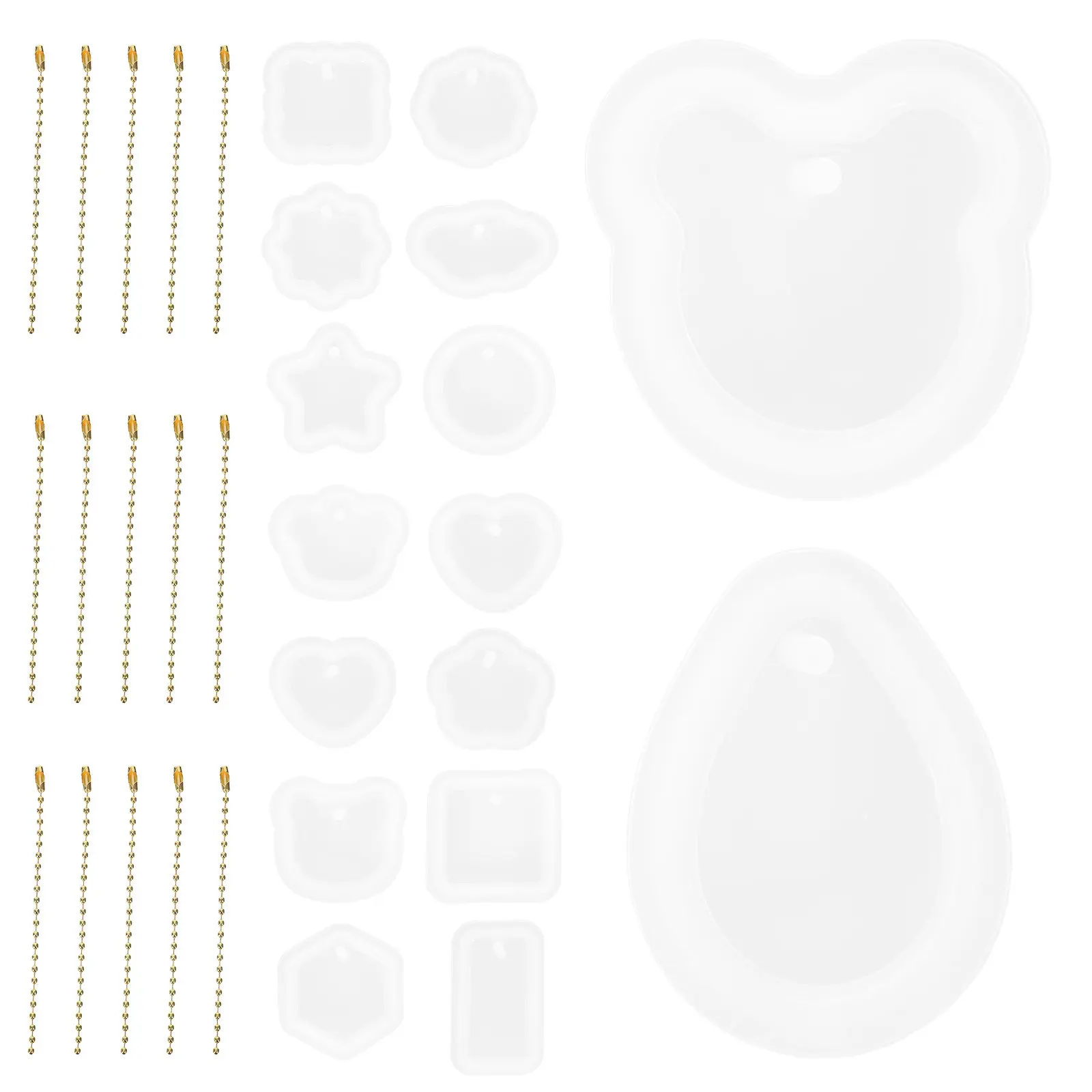 

Набор силиконовых форм для изготовления подвесок из смолы для ювелирных изделий, совместимые с дропшиппингом, для творчества своими руками, для шармов и кулонов