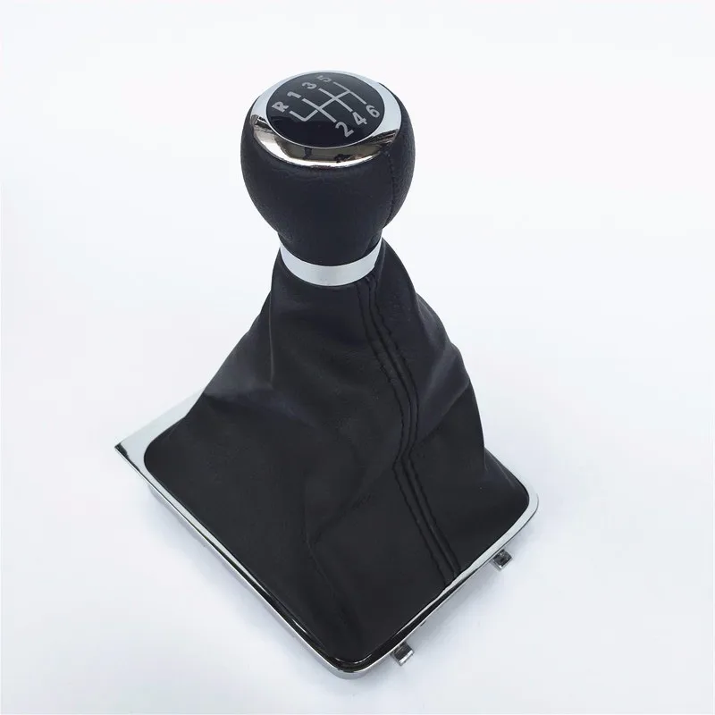 5/6 Speed M Gear Shift Knob Lever Stick Gaiter Boot Cover Collar For Volkswagen VW Passat B6 2005-2011 Car Styling Accessories