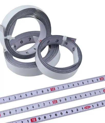 자체 접착식 줄자 강철 테이프 자 미터법 스케일 1M-5M 길이 T-트랙 라우터 테이블 톱 가정용 측정 도구