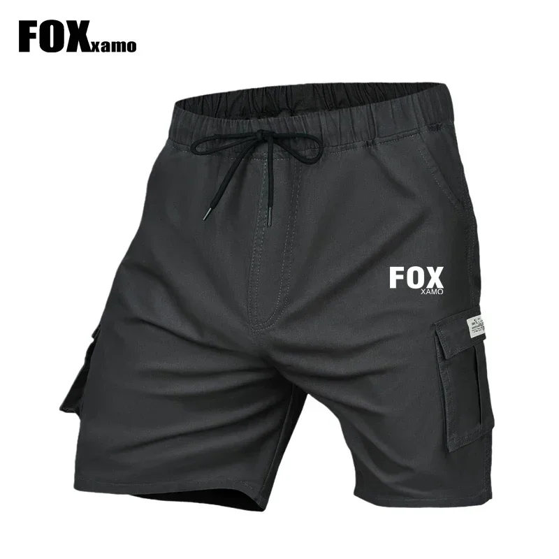 

Велосипедные шорты FOX Xamo, мужские велосипедные брюки, одежда для горных велосипедов с карманами, дышащие однотонные повседневные брюки с защитой от пота