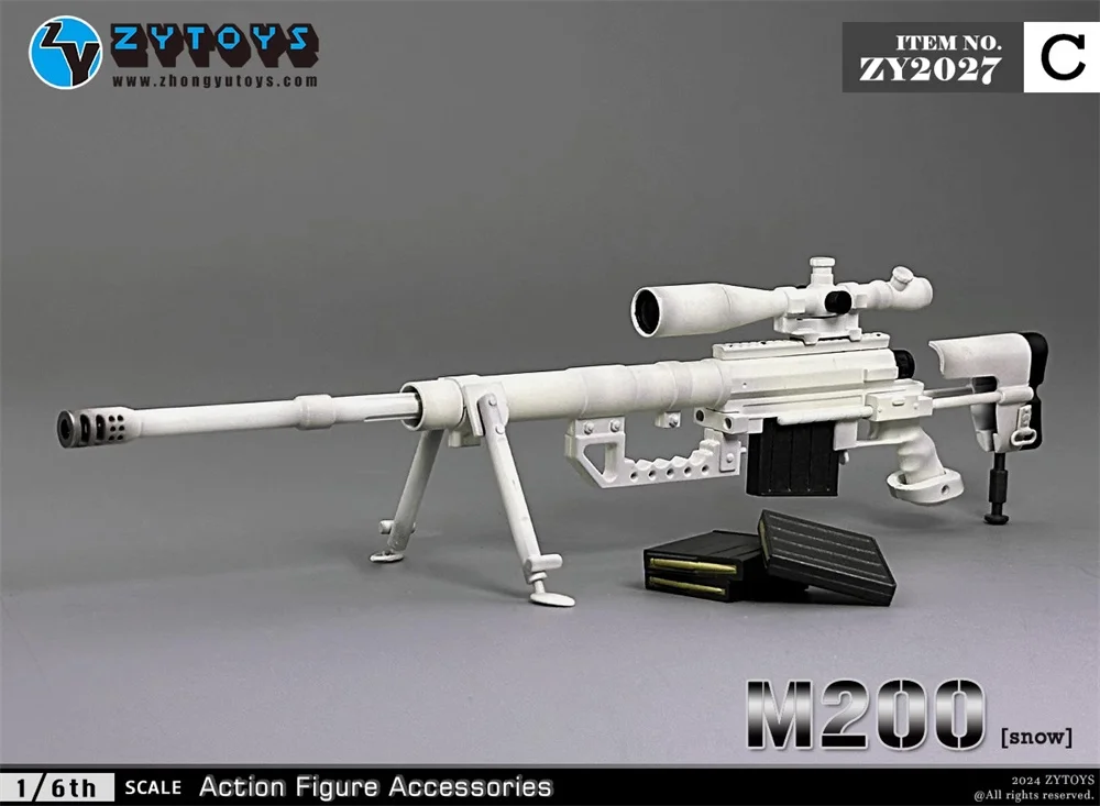 1/6th ZYTOYS M200 Mini Toys Weapon Model Sniper PVC Material Not Real About 21CM Not Real For 12" Action Figure DIY