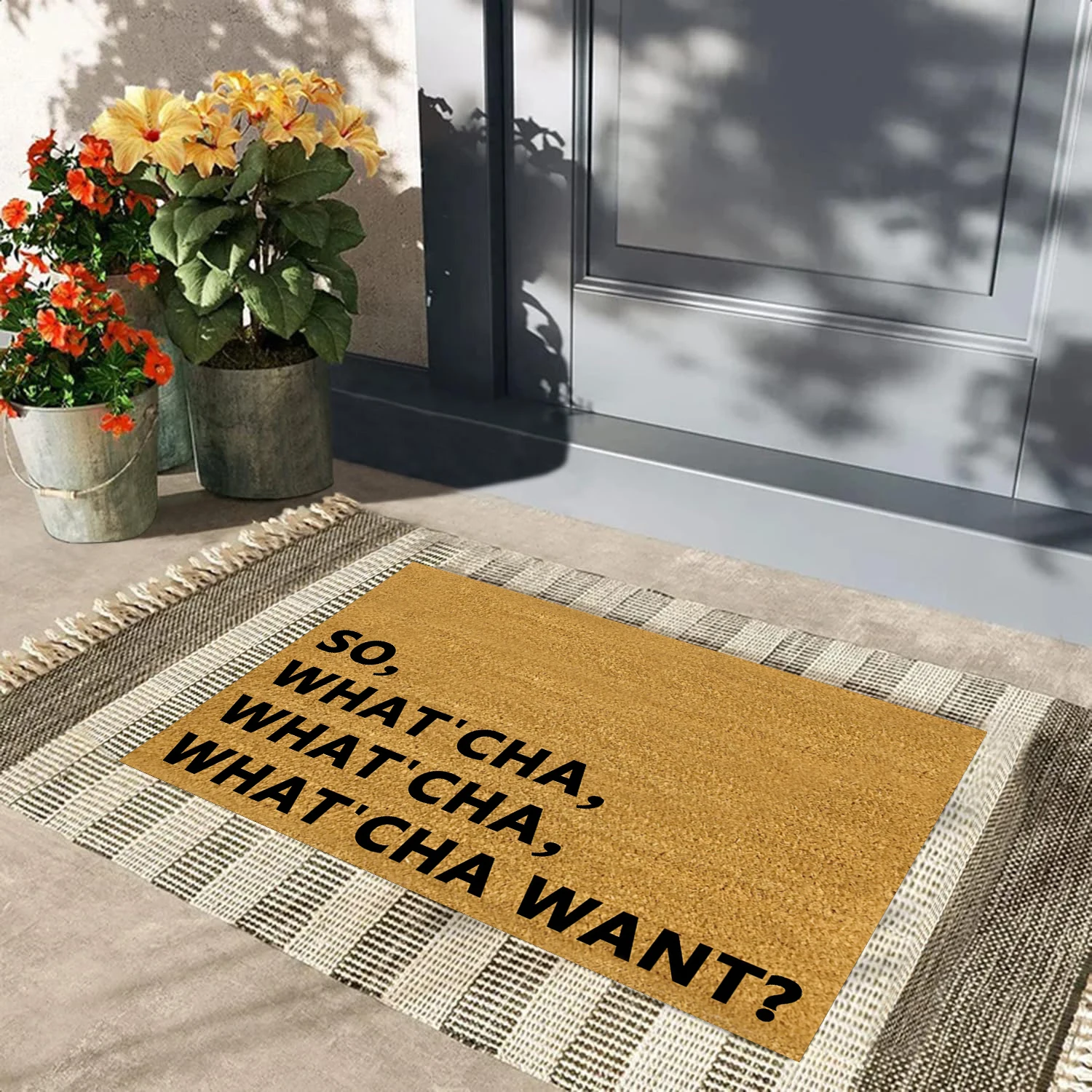 Beastie Boys Doormat. So What'Cha Want. Whatcha Want Door Mat. Hip Hop Welcome Mat. Hip Hop Decor. Funny Floor Mat. Music Decor