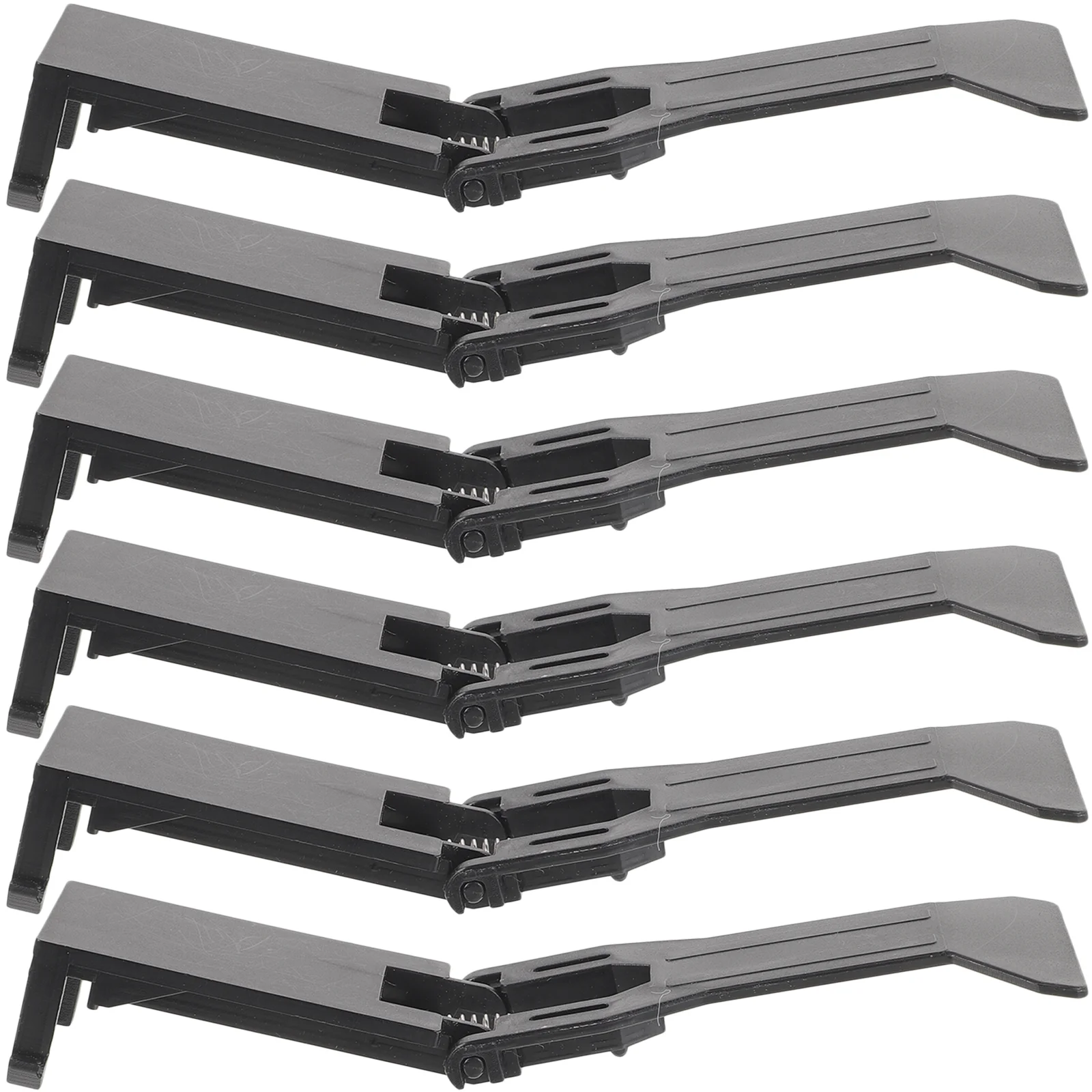 

6 Pcs Universal Cash Box Clip Wallet Special 6pcs (Black) Register Money Clips Drawer for Small Business Supplies Tray