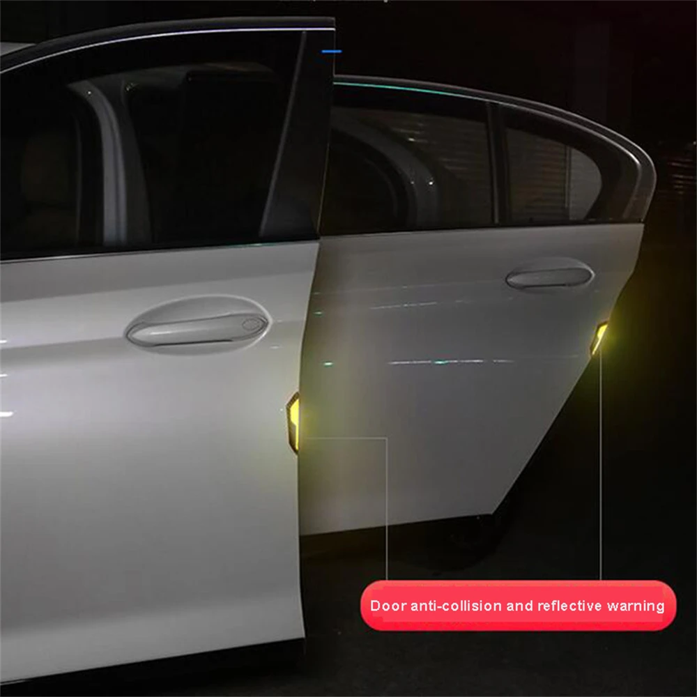 Car Door Edge Anti-Collision Strip Reflective Protection Guards Buffer Trim Protection Strip Protector Car Door Crash Bar