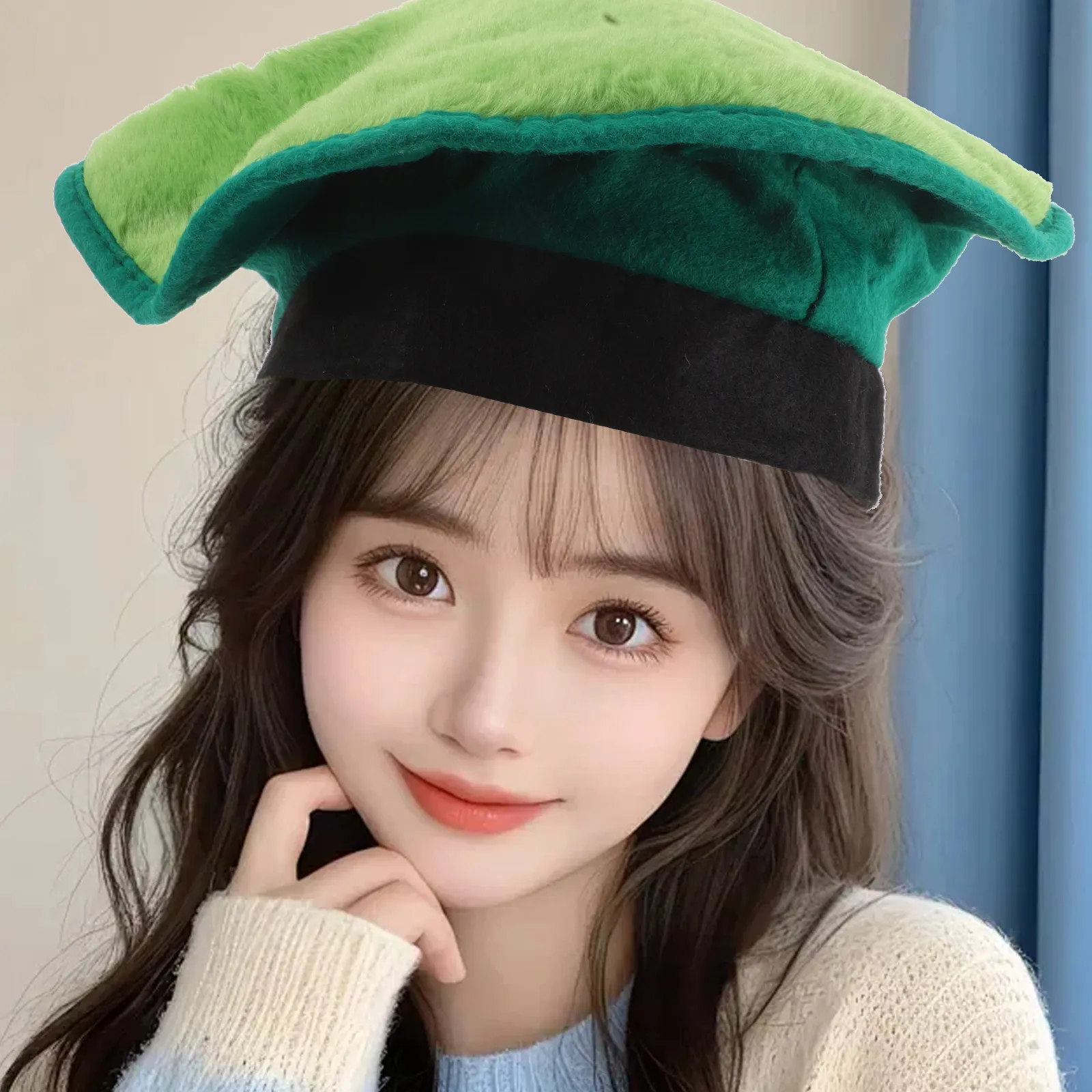 

Golf Beret Hat Breathable Lightweight Funny Party Golf Accessories Golfer Beret Flag Detail for Cosplay Golfer Hat