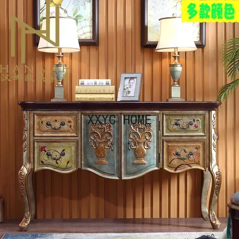 Американский ретро-прилавок для крыльца из цельного дерева