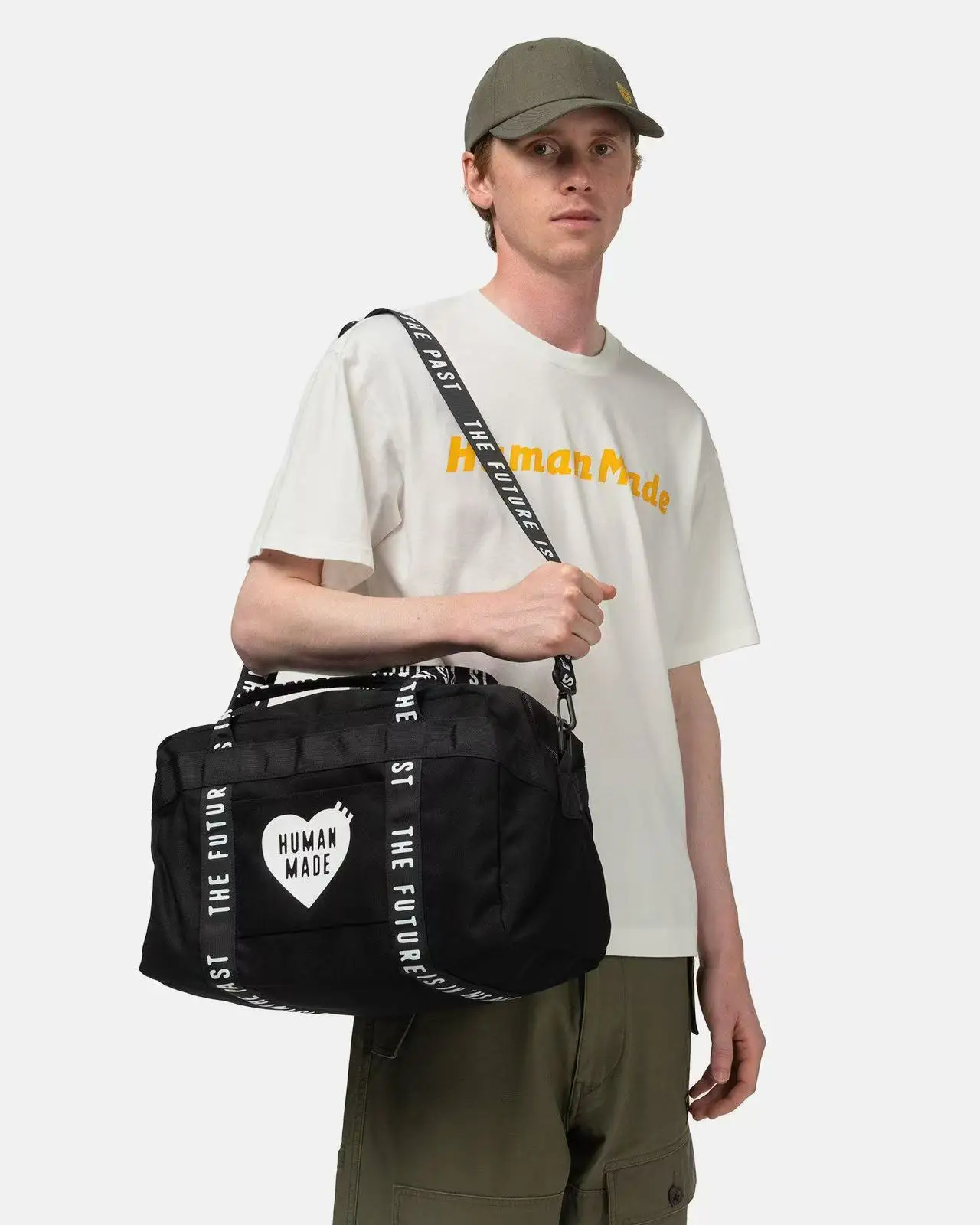 2026 HUMAN MADE Unisex Messenger Bag, Practical Versatile Crossbody Bag, Lightweight Durable Sling Bag for Multi-scene Use