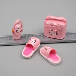 Sanrio Kawaii Cartoon Simulatie Grappige Mobiele Telefoon Tas Cosmetische Tas Slippers DIY Mobiele Telefoon Case Decoratie Accessoires