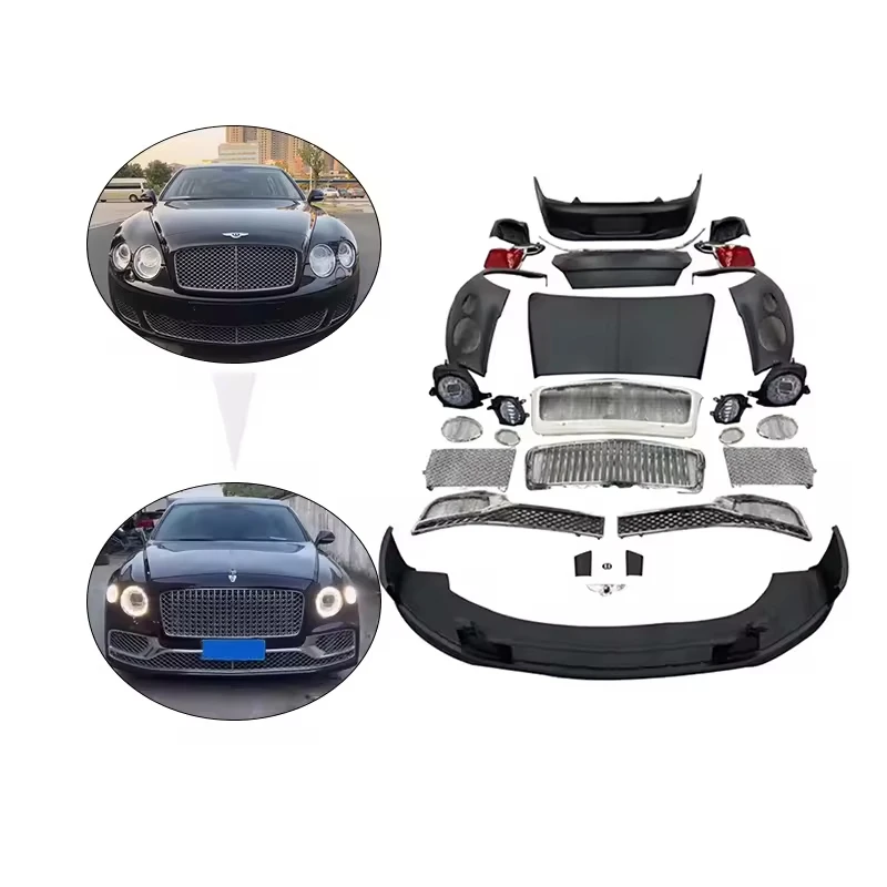 High-quality goodt Car Front Grill Rear Bumper Exhaust Tips Trunk Lid Rear Fender Bodykit for2016Bentley Flying Spur Upgrade2023